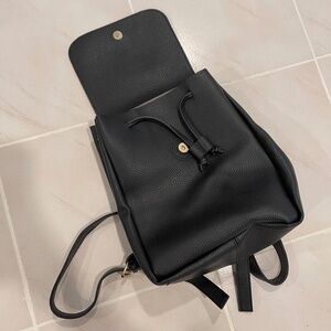 Leather Black Book Bag
